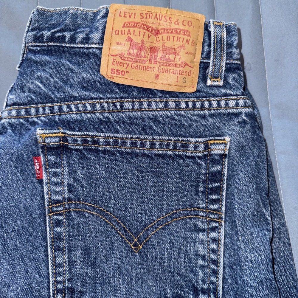 Y2K Vintage Levis 550 Relaxed Fit Tapered Leg Jeans Women's Size 16 Miss 32x29